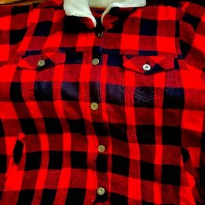 TORRID Buffalo Plaid Trucker Jacket